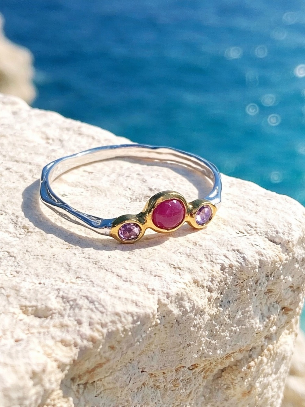 NEW! Ruby & Amethyst Ring